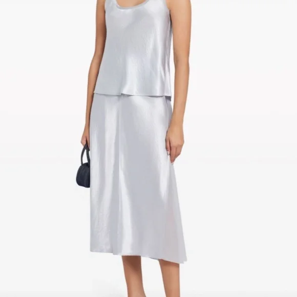 Vince Scoop-neck Satin Vest Top - Size XXS‎ - NEW With Tags. - Picture 11 of 14